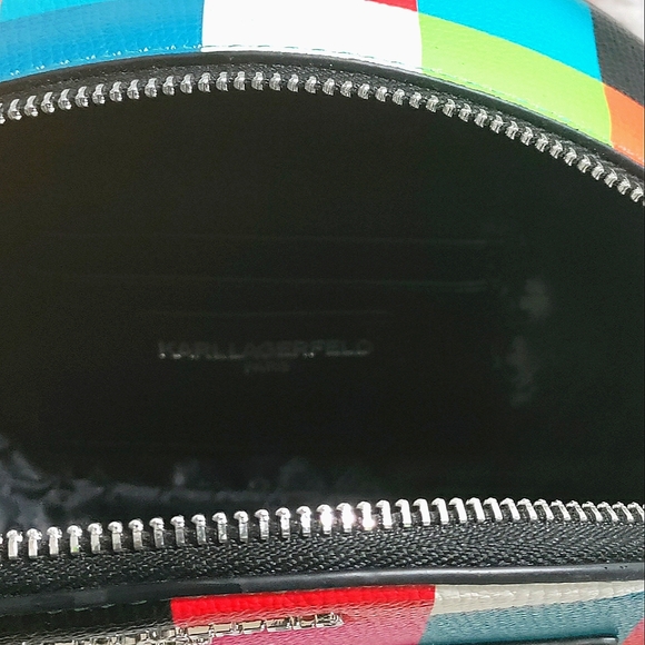 RARE ⭐ KARL LAGERFELD Paris Colorblock Maybelle Crossbody Purse - Picture 6 of 7